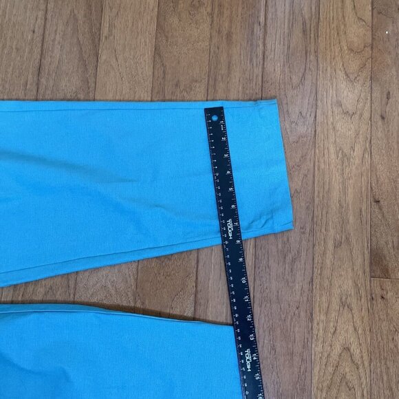 KOOS OF COURSE Pull On Capris Women's Small Turquoise Linen Blend Beachy NWT - Picture 8 of 15